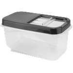 Horecano HOME-Контейнер за съхранение на продукти АНТРАЦИТ/ПРОЗРАЧЕН 34.5x19xh17.5cm 7.5L (07552) (017399)