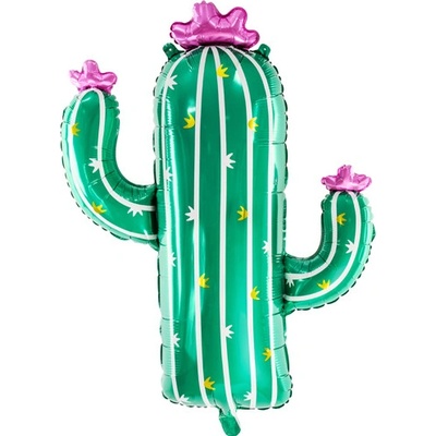 PartyDeco Fóliový balón Kaktus 60 x 82cm
