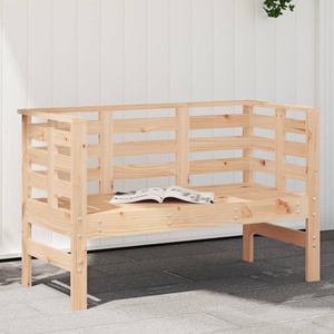 vidaXL Градинска пейка, 111, 5x53x71 см, борово дърво масив (825135)