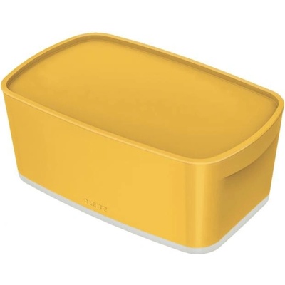 Leitz LEITZ Úložný box s vekomMyBox, veľkosť S teplý žltý