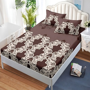 EmonaMall Долен чаршаф с ластик и две калъфки (за матрак от 160x200 до 180x200) EmonaMall, 3 части - Модел S19315 (S19315-66666L)