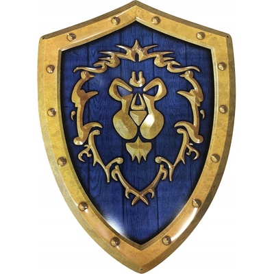 WORLD OF WARCRAFT - kovový štít, erb na zeď "Alliance Shield" 26 x 35 cm, ABYPLA035