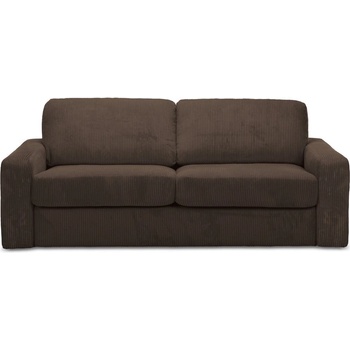 makamii Кафяв разтегателен диван от рипсено кадифе 195 cm Nona - Makamii (NONA_3SF_27_P1_C3)