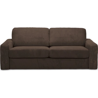 makamii Кафяв разтегателен диван от рипсено кадифе 195 cm Nona - Makamii (NONA_3SF_27_P1_C3)