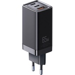 Xmart Зарядно устройство Xmart 2 x Type-C PD и 1 x USB QC3.0, GaN, 65W, Черно (12723)