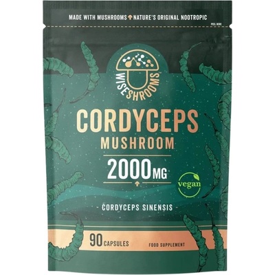 Wiseshrooms Cordyceps 2000 mg [90 капсули]