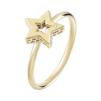 Bliss Златен дамски пръстен с диаманти Bliss 20092576 (20092576)