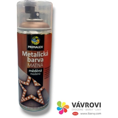 Primalex Sprej - metalická barva 400ml - měděná MAT
