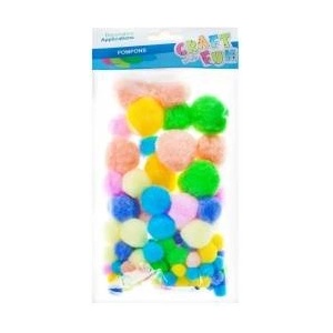 Craft with fun Decorative ornament pastel pompons