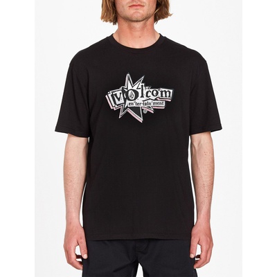 Volcom V Ent Bsc black pánské triko s krátkým rukávem