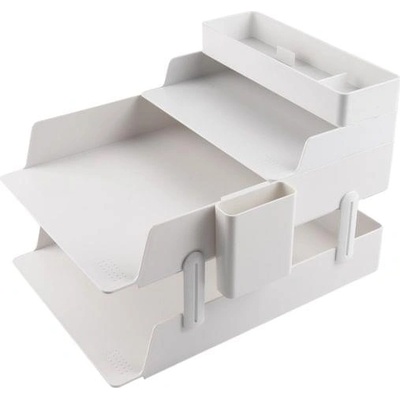 Sworld Хоризонтална поставка-органайзер, бяла (1060180127)