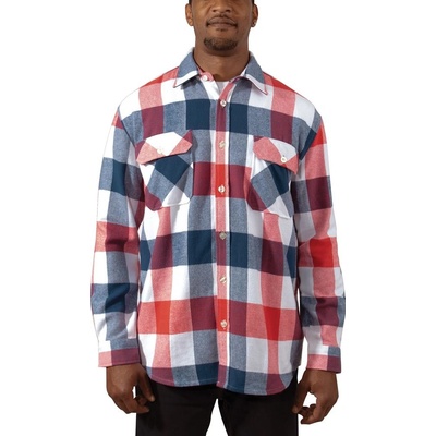 Rothco košile dřevorubecká flanel kostkovaná červeno/bílo/modrá