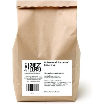 Život bez lepku Pohánková kaša instantná natural 1000 g