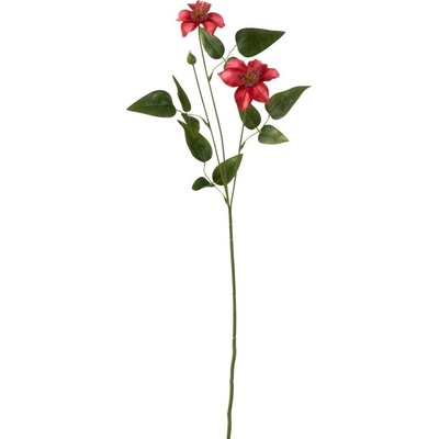 Růžová kytička Clematis -61cm - J-Line by Jolipa