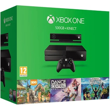 Microsoft Xbox One 500GB + Kinect + Dance Central Spotlight + Zoo Tycoon + Kinect Sports Rivals