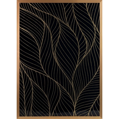 OBRAZ LIMITED COLLECTION LOTOS4 53X73 ČIERNY