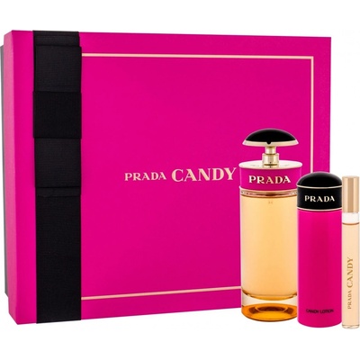 Prada Prada Candy, SET: EDP 80 ml + EDP Roll-on 10 ml + tělové mléko 75 ml