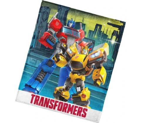 Detská deka Transformers Bumblebee a Optimus Prime