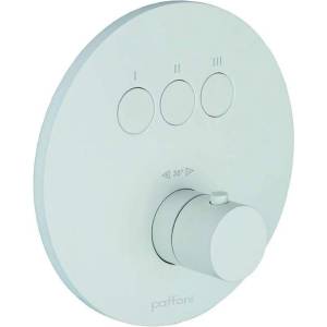 PAFFONI Compact Box - Термостатичен смесител за вграждане, за 3 уреда, матово бял CPT019BO (CPT019BO)