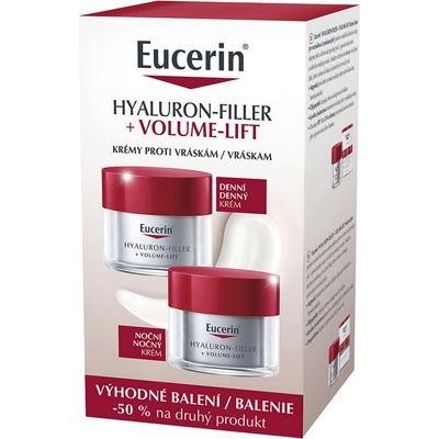 Eucerin Hyaluron-Filler + Volume Lift denní krém 50 ml + noční krém 50 ml