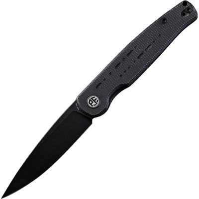 Petrified Fish PFE07 Morse Black Stonewashed 154CM Černá Micarta PFE07DMDW