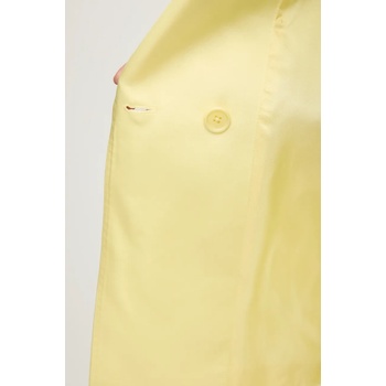 Ermanno Scervino Сако Ermanno Scervino в жълто с двуредно закопчаване с изчистен дизайн 56TI023EL1 (56TI023EL1)