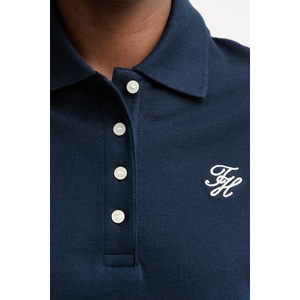 Tommy Hilfiger тениска с яка дамска с памук (WW0WW49953)