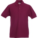 Fruit of the Loom polokošile Kids 65/35 Polo burgundová
