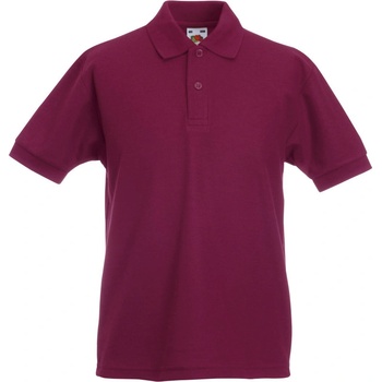 Fruit of the Loom polokošile Kids 65/35 Polo burgundová