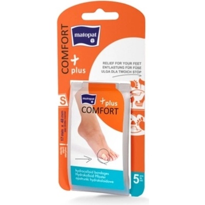 Matopat Comfort Plus hydrokoloidní náplast S 17 x 48 mm 5 ks