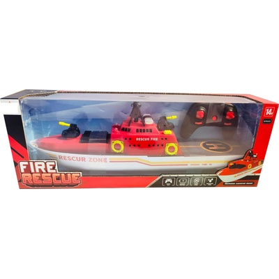Sparkys R/C Hasičský Záchranný Člun s Funkčním Vodním Dělem 1:10