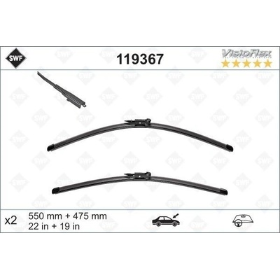 SWF se spojlerem VisioFlex - 550+475 mm 119367