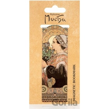 Presco Group Magnetická záložka Alfons Mucha – Thistle
