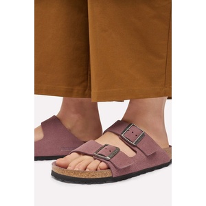 Birkenstock чехли от велур Arizona Soft Footbed Suede Leather
