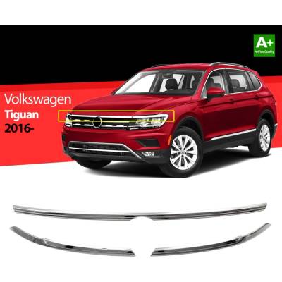 Nerez 3-dielna lišta p kapotou VW Tiguan II 2016-2020