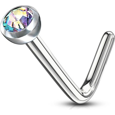 Šperky4U zahnutý piercing do nosu N01149-AB