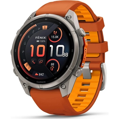 Garmin Fenix 9 Pro 47 mm AMOLED inReach Titanium Autumn Orange/Spark 010-04336-01
