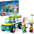 Image 1 of LEGO® City - Emergency Ambulance and Snowboarder (60403)