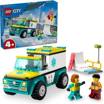 Image 1 of LEGO® City - Emergency Ambulance and Snowboarder (60403)