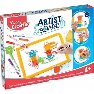 Maped Комплект магнитна дъска Maped Creativ - Artist Board, с фигурки (907100)