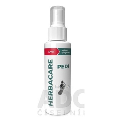 HERBACARE PEDI AKUT SPREJ s chlórhexidínom (0,12%) pre hygienickú starostlivosť o nohy a nechty se zápaly 240 ml