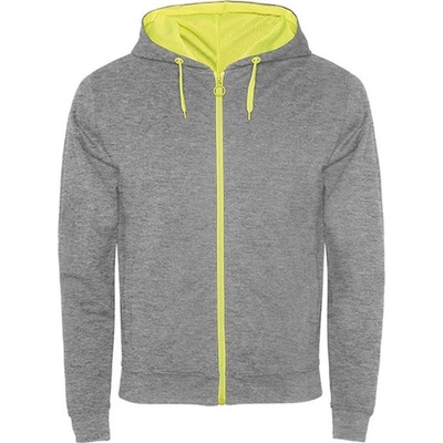 Roly Fuji pánska mikina s kapucňou SU1105 Heather Grey