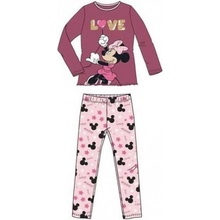 Sun City pyžamo Minnie Mouse Disney bordová
