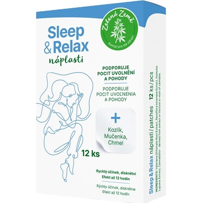 Zelená Země Spánok a relax – náplasti, 12 ks