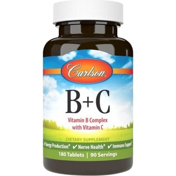 Image 1 of Carlson Labs Vitamin B-Complex With Vitamin C [180 Таблетки]