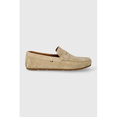 Tommy Hilfiger Велурени мокасини Tommy Hilfiger CASUAL SUEDE DRIVER в бежово FM0FM04998 (FM0FM04998)