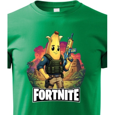 Dětské tričko Peely fortnite ZelenáCanvas Dětské tričko Bezvatriko.cz 3209