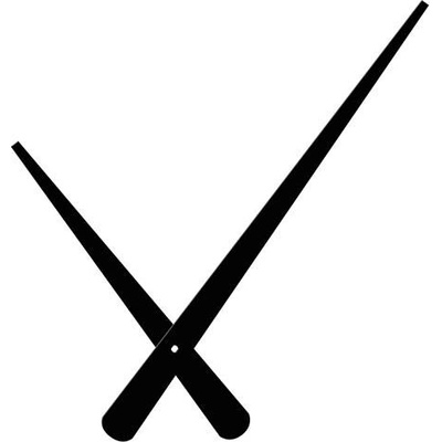 Hodinové ručky 215-131 černé