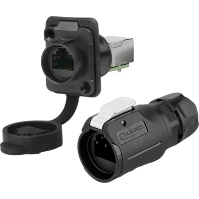 Průmyslový konektor LP-16, RJ45, samec + samice
