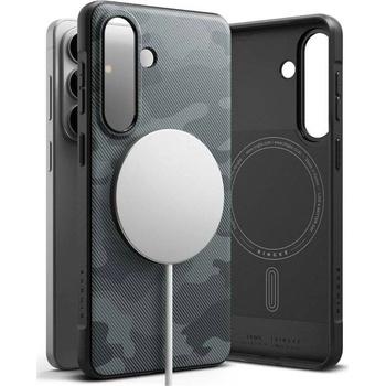 Ringke Magsafe Противоударен Калъф за Samsung S26, Ringke Onyx Magnetic Camo Case, Черен (8800328816534)